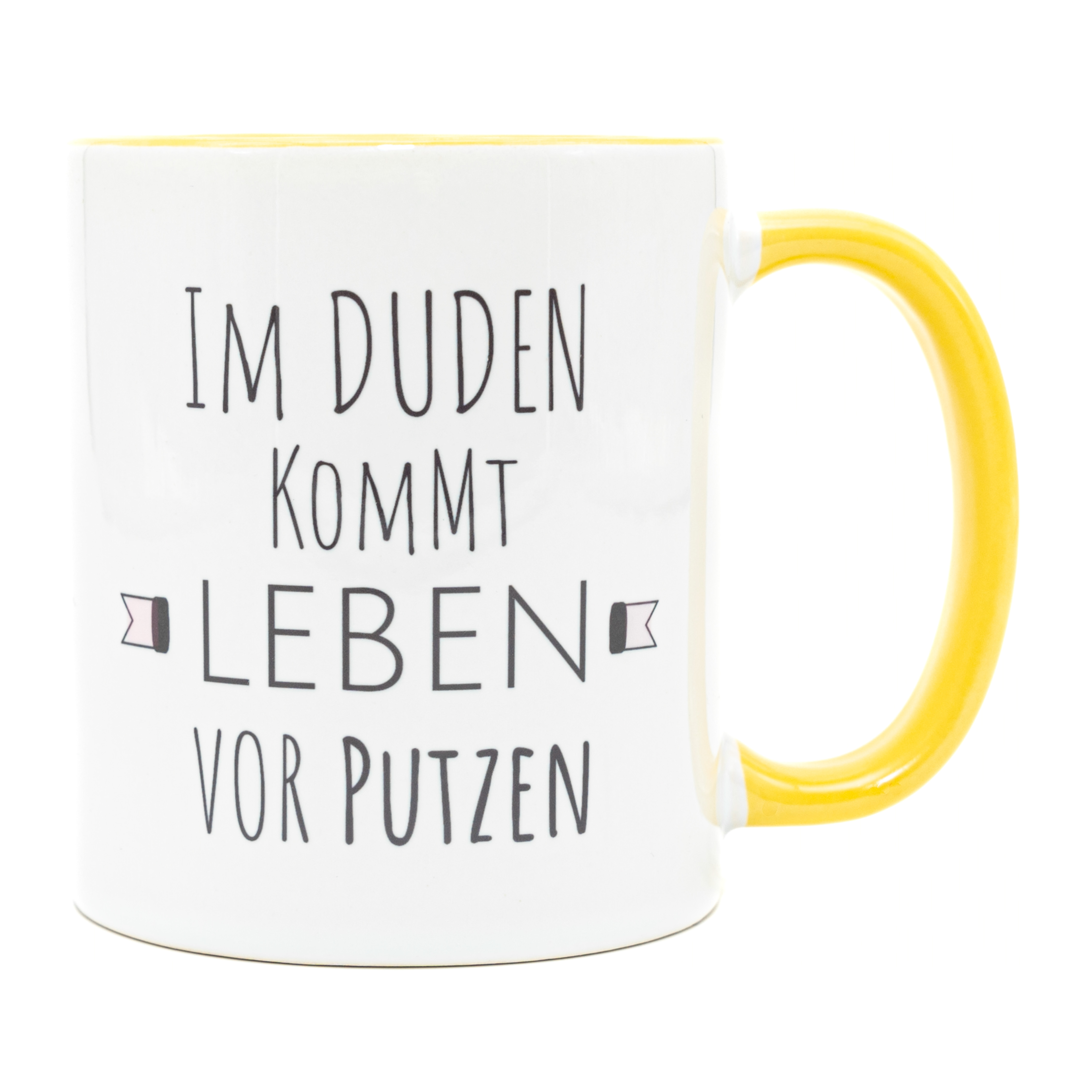 Two-Tone Tasse Leben Putzen