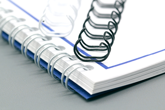 Metall-Spiralbindung