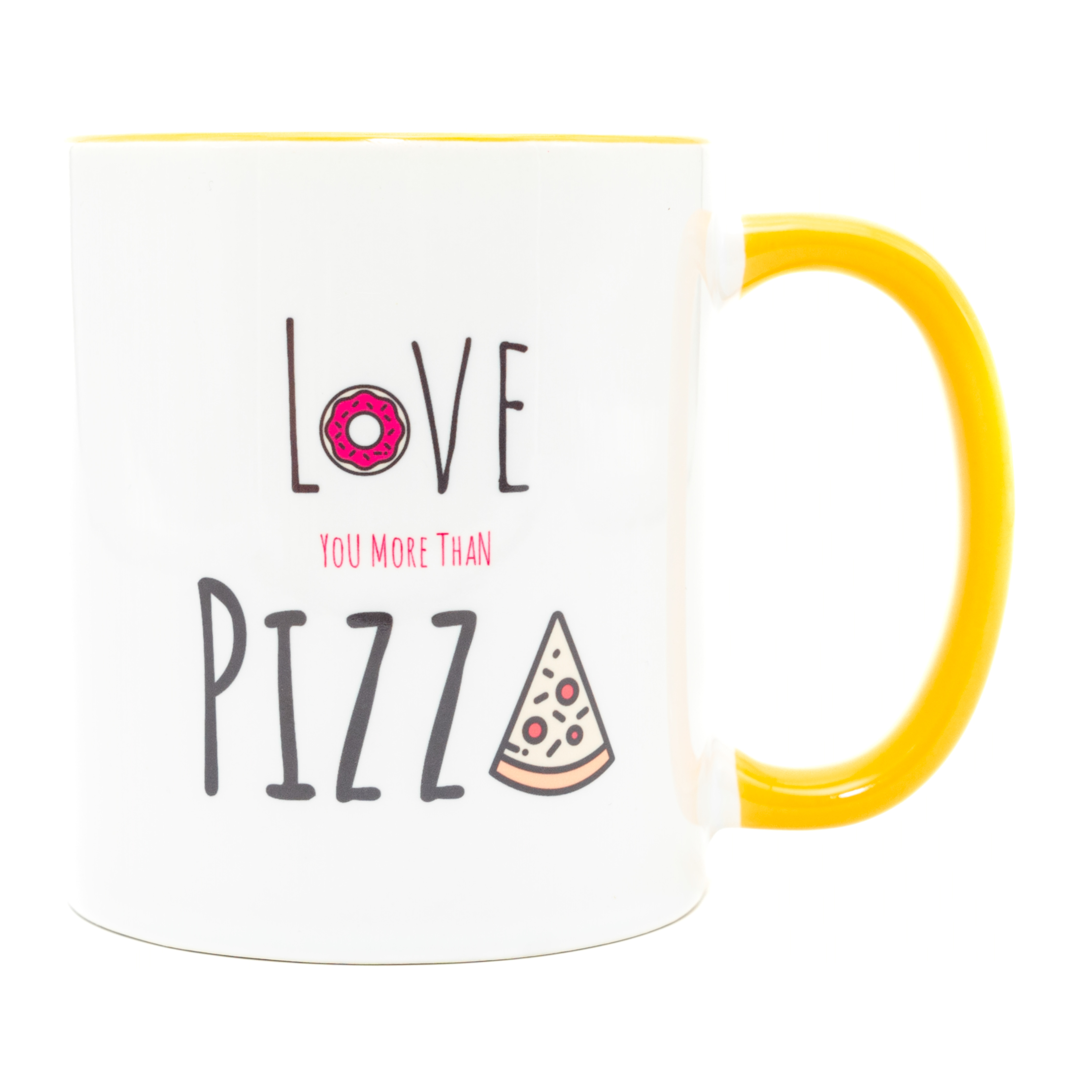 Two-Tone Tasse Pizza-Lover